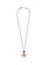 Main View - Click To Enlarge - ROBERTO COIN - Art Deco' Diamond Jade Ruby 18k Rose Gold Tassel Necklace