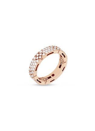 Detail View - Click To Enlarge - ROBERTO COIN - Love In Verona' Diamond Ruby 18K Rose Gold Ring