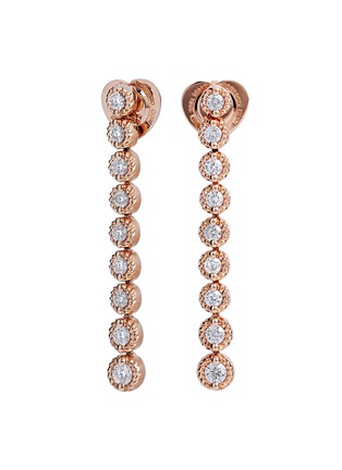Main View - Click To Enlarge - ROBERTO COIN - Cento' Diamond Ruby 18K Rose Gold Drop Earrings