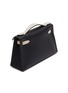 Figure View - Click To Enlarge - MAIA - Mini Kelly Horseshoe Black And Crais Swift Leather Pochette Bag