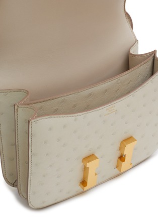 Detail View - Click To Enlarge - MAIA - Mini Constance Beton 18CM Ostrich Leather Bag