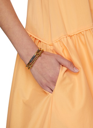 Figure View - Click To Enlarge - AURÉLIE BIDERMANN - POSITANO' GOLD PLATED BAKELITE BRACELET