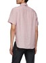Back View - Click To Enlarge - RAG & BONE - ‘GUS’ SHORT SLEEVE LINEN BUTTON UP SHIRT
