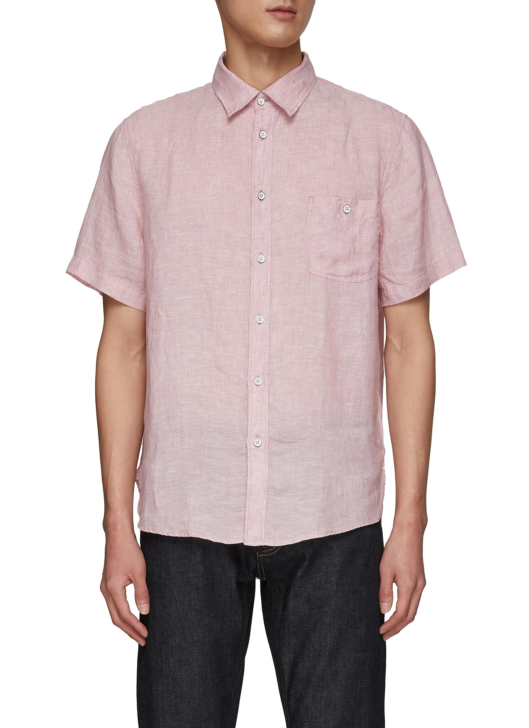 GUS' SHORT SLEEVE LINEN BUTTON UP SHIRT 