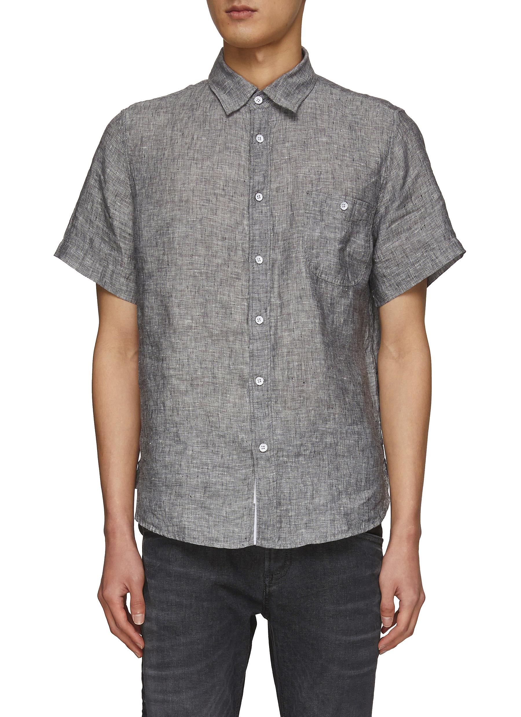 GUS' SHORT SLEEVE LINEN BUTTON UP SHIRT 