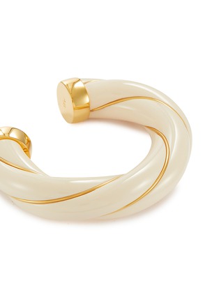 Detail View - Click To Enlarge - AURÉLIE BIDERMANN - DIANA' GOLD PLATED TWISTED BAKELITE BRACELET