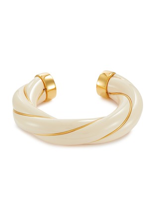 Main View - Click To Enlarge - AURÉLIE BIDERMANN - DIANA' GOLD PLATED TWISTED BAKELITE BRACELET