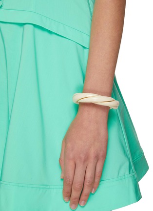 Figure View - Click To Enlarge - AURÉLIE BIDERMANN - DIANA' GOLD PLATED TWISTED BAKELITE BRACELET