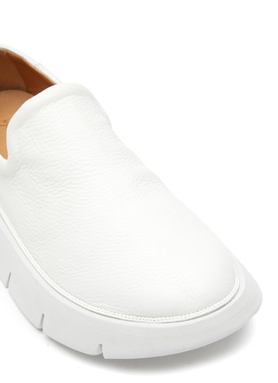 Detail View - Click To Enlarge - MARSÈLL - ‘Intagliata' Platform leather slip-on shoes