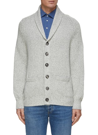 Main View - Click To Enlarge - BRUNELLO CUCINELLI - Shawl Collar Cotton Knit Cardigan