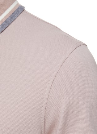  - BRUNELLO CUCINELLI - Bi-Coloured Collar Cotton Polo Shirt