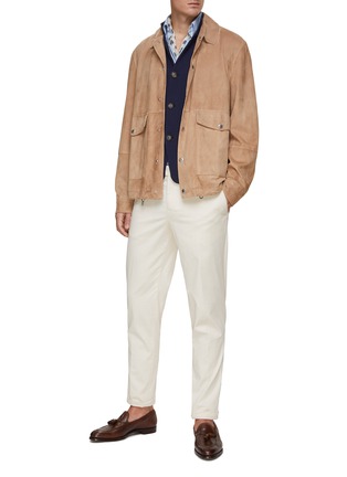 Figure View - Click To Enlarge - BRUNELLO CUCINELLI - Two Button Cuff Cotton Shirt