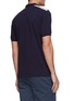 Back View - Click To Enlarge - BRUNELLO CUCINELLI - Shoulder Stripes Logo Cotton Polo Shirt
