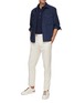 Figure View - Click To Enlarge - BRUNELLO CUCINELLI - Ribbed Cotton Knit Polo Shirt