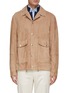 Main View - Click To Enlarge - BRUNELLO CUCINELLI - Snap Buttoned Suede Shirt Jacket