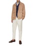 Figure View - Click To Enlarge - BRUNELLO CUCINELLI - Snap Buttoned Suede Shirt Jacket