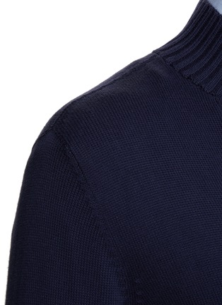  - BRUNELLO CUCINELLI - Convertible Collar Cotton Knit Cardigan