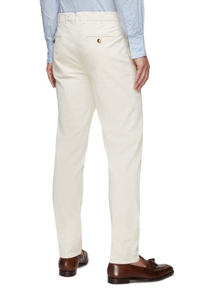 Back View - Click To Enlarge - BRUNELLO CUCINELLI - Cotton Slim Fit Pants