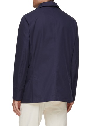 Back View - Click To Enlarge - BRUNELLO CUCINELLI - Water Resistant Cotton Pea Coat