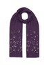 Main View - Click To Enlarge - JANAVI - x Keira Chaplin Sequined Star Embellishment Fray Trimmed Cashmere Scarf