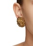 Figure View - Click To Enlarge - LANE CRAWFORD VINTAGE ACCESSORIES - Chanel Emblem Coin Stud Earrings