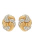 Main View - Click To Enlarge - LANE CRAWFORD VINTAGE ACCESSORIES - Ciner Crystal Embellished Stud Earrings