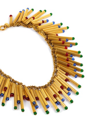 Detail View - Click To Enlarge - LANE CRAWFORD VINTAGE ACCESSORIES - Christian Dior Crystal Embellished Multi-strand Necklace