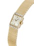 Detail View - Click To Enlarge - LANE CRAWFORD VINTAGE WATCHES - Rolex Diamond Encrusted 14K Gold Square Watch