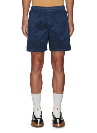 Main View - Click To Enlarge - STONE ISLAND - SIDE POCKET COMPASS PATCH LOGO DRAWSTRING SWIM SHORTS