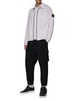 Figure View - Click To Enlarge - STONE ISLAND - CREWNECK ROLL CUFF COTTON BLEND RIB KNIT SWEATER