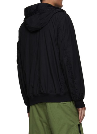 Back View - Click To Enlarge - STONE ISLAND - ‘NASLAN’ HOODED ZIP UP BLOUSON