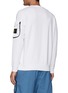 Back View - Click To Enlarge - STONE ISLAND - Sleeve Pocket Cotton Fleece Crewneck Sweatshirt