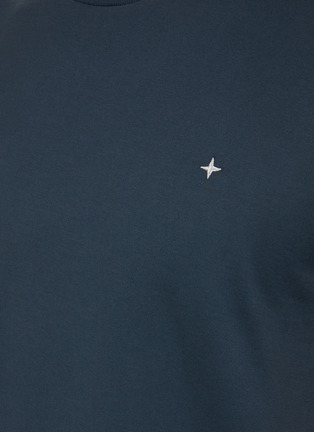  - STONE ISLAND - Star logo embroidered cotton T-shirt