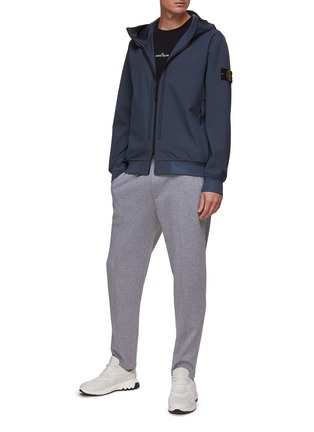 Figure View - Click To Enlarge - STONE ISLAND - HOODED ZIP UP BLOUSON