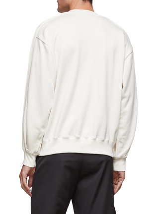 Back View - Click To Enlarge - YOKE - Drop shoulder fleece sweatshirt