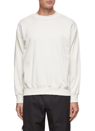 Main View - Click To Enlarge - YOKE - Drop shoulder fleece sweatshirt