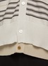 YOKE - Layered striped V-neck cardigan