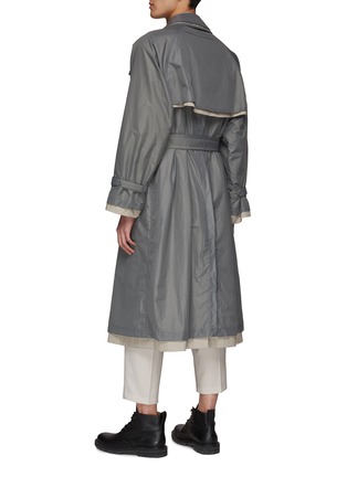 Back View - Click To Enlarge - YOKE - Double-layered nylon trench coat