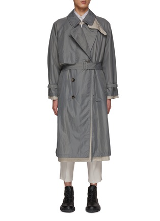 Main View - Click To Enlarge - YOKE - Double-layered nylon trench coat