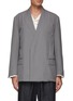 Main View - Click To Enlarge - YOKE - Collarless double-breast blazer