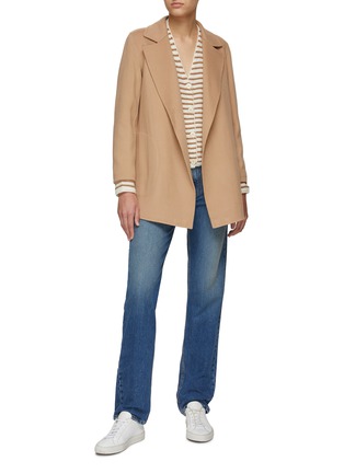 Figure View - Click To Enlarge - THEORY - STRIPE BOXY CARDIGAN