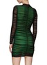 Back View - Click To Enlarge - ALEXANDER WANG - Ruched Top Layer Bodycon Dress