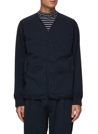 Main View - Click To Enlarge - NANAMICA - ALPHADRY V-neck buttoned jacket