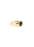 Main View - Click To Enlarge - YVONNE LEON - MINI CHEVALIERE OVALE COULEUR OVAL PINKY DIAMOND ONYX 9K YELLOW GOLD RING