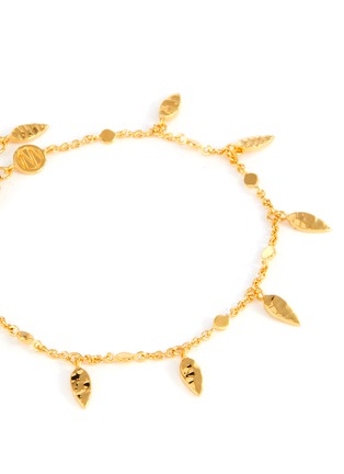 Detail View - Click To Enlarge - MISSOMA - 18k Gold-pleated Leaf Chain Bracelet