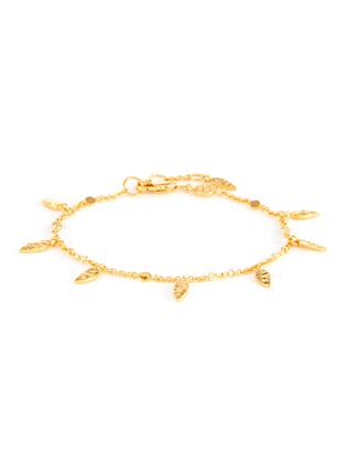 Main View - Click To Enlarge - MISSOMA - 18k Gold-pleated Leaf Chain Bracelet