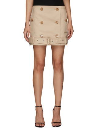 Main View - Click To Enlarge - BURBERRY - STRAP DETAIL TRENCH MINISKIRT