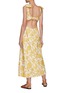 Back View - Click To Enlarge - ZIMMERMANN - Postcard' Floral Jacquard Scoop Neck Linen Dress