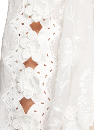  - ZIMMERMANN - ROSA' EMBROIDERED LONG SLEEVES RAMIE BLOUSE