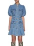 Main View - Click To Enlarge - C/MEO COLLECTIVE - Taking Time' Patch Pocket Denim Mini Dress